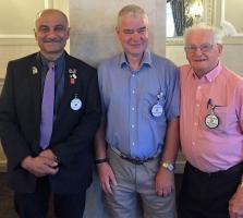 Rotarian Gregor speaks to Prestwick Rotary Club members